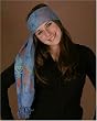 Batik Scarves - Interlocking Fish Design in Blue