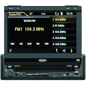 Jensen VM9314 In-Dash 7-Inch TFT-LCD Touchscreen Monitor with DVD CD MP3 WMA Player and HD Radio Tuner by