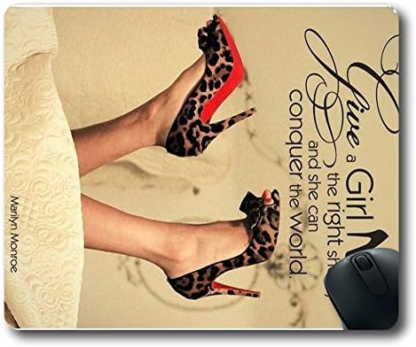 wskshop Design Give a Girl The Right Shoes Series Mouse Pad Rectangle Mousepads (603)
