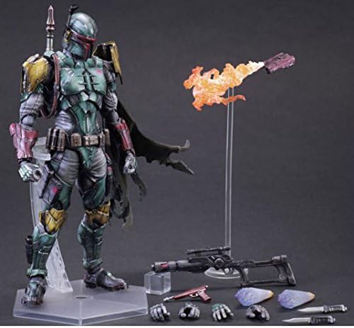 Star Wars Action Figure Boba Fett Play Arts Kai Toys PVC 280mm Anime Movie Toys Boba Fett Star Wars PlayartsFigure Boba Fett Play Arts Kai Toys PVC 280mm Anime Movie Toys Boba Fett Star Wars Playarts