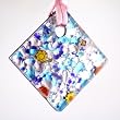Handmade Millefiori Murano Glass Pendant - Amy Silver with Pink cord