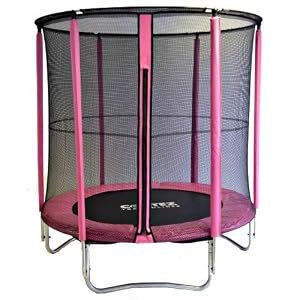Cortez - Trampoline avec filet de sécurité - rose - 1,90 m (6 ft)