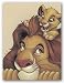 Simba and Mufasa - My Father, My Friend by Walt Disney 16"x12" Art Print Poster Disney