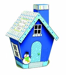Too Good Gourmet White Chocolate Macadamia Nut Cookies, 8-Ounce Blue Holiday House Boxes (Pack of 4)