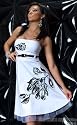 Petticoat-Kleid mit aufgedruckten Blüten
