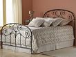 Grafton Bed King Size With Headboard, Footboard and Frame in Rusty Gold Finish By Fashion Bed Group