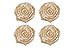 SL crafts (Pack of 12 pcs) Handmade Burlap Flowers Burlap Lace Roses Flowers DIY Findings Shabby Chic Flower