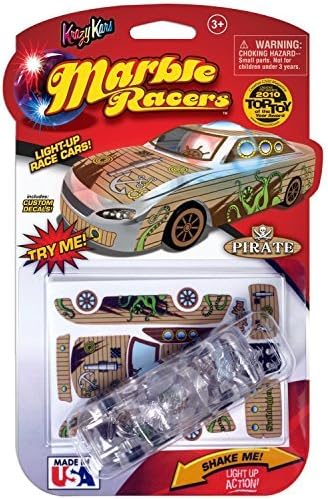 Skullduggery Krazy Kars Marble Racers, Light Up Pirate