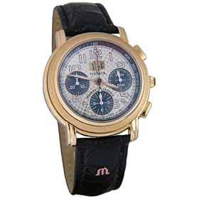 Click here to buy Maurice Lacroix Masterpiece Flyback Annuaire 18k Rose Gold Mens Watch ml6178-pg101-22e by Maurice Lacroix.