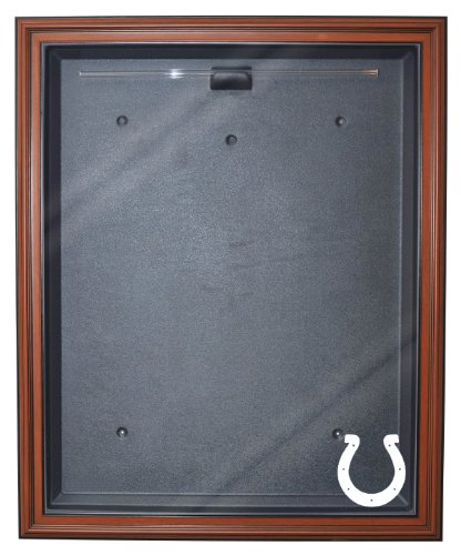 NFL Indianapolis Colts Cabinet Style Jersey Display, Brown
