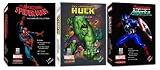  : MARVEL Comics 3 Pack Bundle - Hulk, Spider-Man & Captain America Collectors Editions
