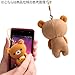 San-X Rilakkuma Petite Plush Doll Cleaner Cell Phone Strap (Rilakkuma and Kiiroitori)