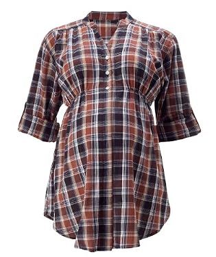 Maternity Elasticated Check Shirt