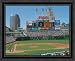 Cleveland Indians MLB Personalized Stadium Scoreboard Photo with Black Wood Frame