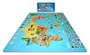 Play & Learn Soft & Safe 6'x 6' x 4' World Map Foam Puzzle Floor Set