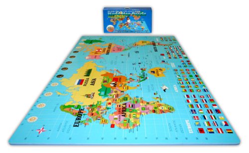 Play & Learn Soft & Safe 6'x 6' x 4' World Map Foam Puzzle Floor Set