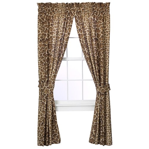 Giraffe Window Panel Pair - 42x84