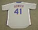 TOM SEAVER New York Mets 1983 Majestic Cooperstown Throwback Away Baseball Jersey, MEDIUM