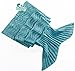 Hughapy Christmas Soft Mermaid Tail Blanket Handmade Living Room Sleeping Blanket for Kids Adult (71