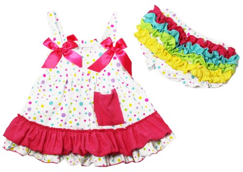 Happy Dots Cotton Swing Top & Bloomer Set ( 0-6 months )