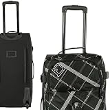 DANIEL RAY XL Reisetrolley Sporttasche [ PL8 ] Trolley Tasche PLAID Karo SCHWARZ KARIERT