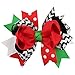 Mookiraer® Christmas Cute Baby's and Girl's Grosgrain Hair Bows Hair Clips Barrettes 6 Pack (SD565)