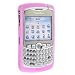 Blackberry 8300 Curve OEM Original Magenta Pink Rubberized Skin Case HDW-13840-001