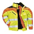 Portwest S464 Hi Viz / Hi Visibility Contrast Bomber Jacket