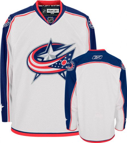 Columbus Blue Jackets -White- Authentic RBK Edge Jersey