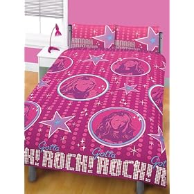 Hannah Montana 'Life' Double Duvet Cover and Pillowcases Bedding - Reversible!