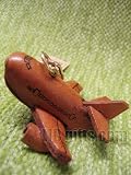 VANCA Craft NORIMONO Aviation Leather Key Chains * JUMBO JET / AIRPLANE *