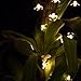 Ehome Solar String Light, 50LED 23FT Outdoor Waterproof Flower Light with Light Sensor for Garden Wedding Party Festival Decor (Warm white)