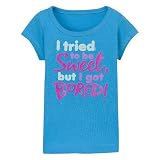 Now & Zen Turquiose Toddler Girls Tried Sweet Bored Tee - 5T