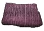 Extra 40% Off Soft 100% Alpaca Wool Reversible Throw Blanket Luscious Dark Purple Color Cream Features