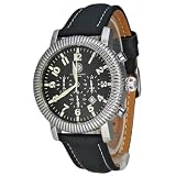 Constantin Durmont Herren-Armbanuhr Airman CD-AIRM-QZ-LT-STST-BK