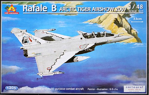 1/48 Rafale B Arctic tiger airshow 2007 france aircraft 1205 - Plastic model kit-image