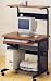 Walnut and Black Computer Desk/ Workstation
