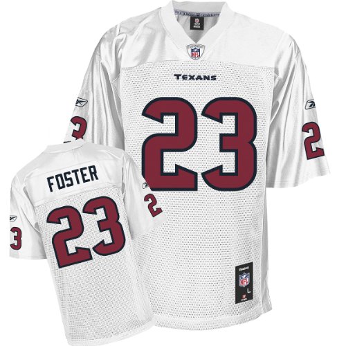 Reebok Houston Texans Arian Foster Replica White Jersey Large