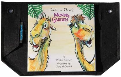 Woolly Pocket Mini Wally w/Reservoir with Childrens Book, Dudley and Omar's Moving Garden (works indoors and outdoors) (Color: Black) Living Wall Planter Vertical Garden (Modular, Sustainable, Eco, Green) Hanging Planter