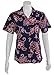 Made in Hawaii ! Women's Classic Hibiscus Flowers Hawaiian Aloha Camp Shirt