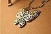 ReNext Retro Classic Vintage Bronze Butterfly Pendant Necklace Chain