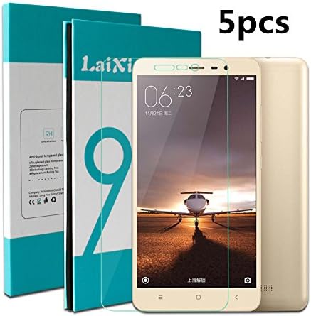 LaiXi® 2.5D 9H 5pcs HD Explosion Tempered Glass Screen Protector for Xiaomi Hongmi Note 3 Smartphone