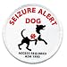 SEIZURE ALERT DOG Medical Alert 2.5 inch Sew-on Patch