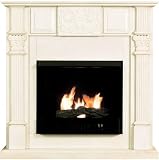 Review Southern Enterprises, Inc. FA5778G / SEI Marquis Carved Antique White Gel Fuel Fireplace