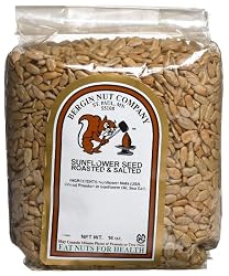 Bergin Nut Company Sunflower, Roasted Salted, 16-Ounce Bags (Pack of 6)