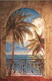 Review   / Palm Tree Tapestry Large Tropical Ocean View