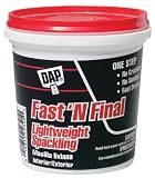 Dap 12141 Fast'N Final Spackling Interior and Exterior, 1-Pint
