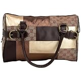 Gigi Chantal Brown Patch Tapestry Purse