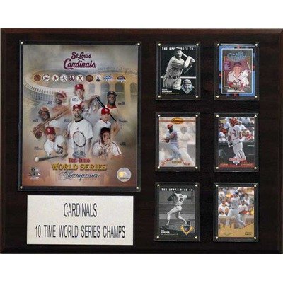 MLB St. Louis Cardinals 10 Time World Series Champions Plaque