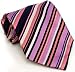Paul Smith Pink and Black Striped Silk Necktie PS-TIES-27